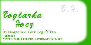 boglarka hocz business card